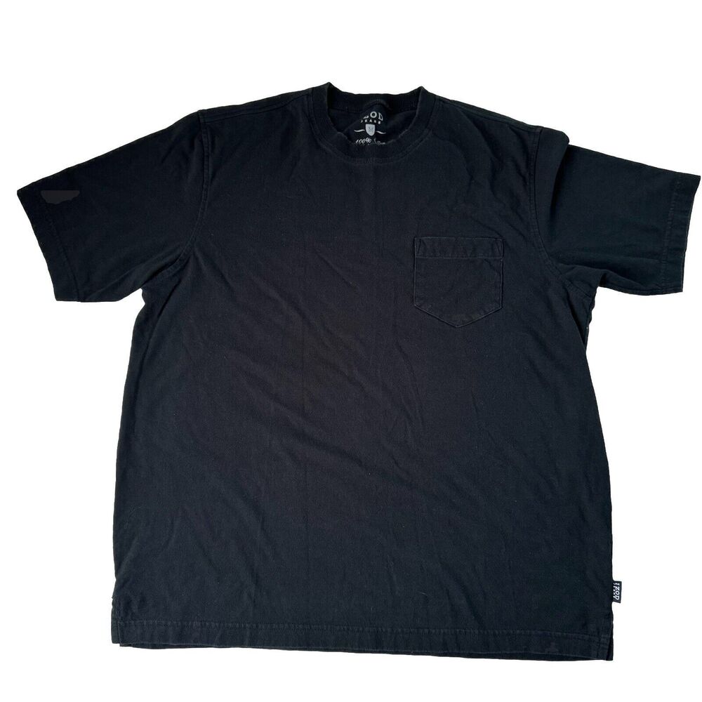 IZOD Jeans Men's Rock Washed Collection Black Tee Size Medium